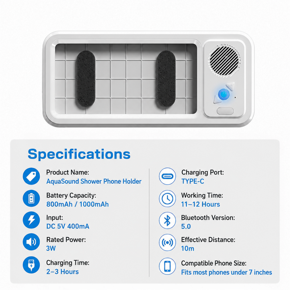 AquaSound Shower Entertainment Mount